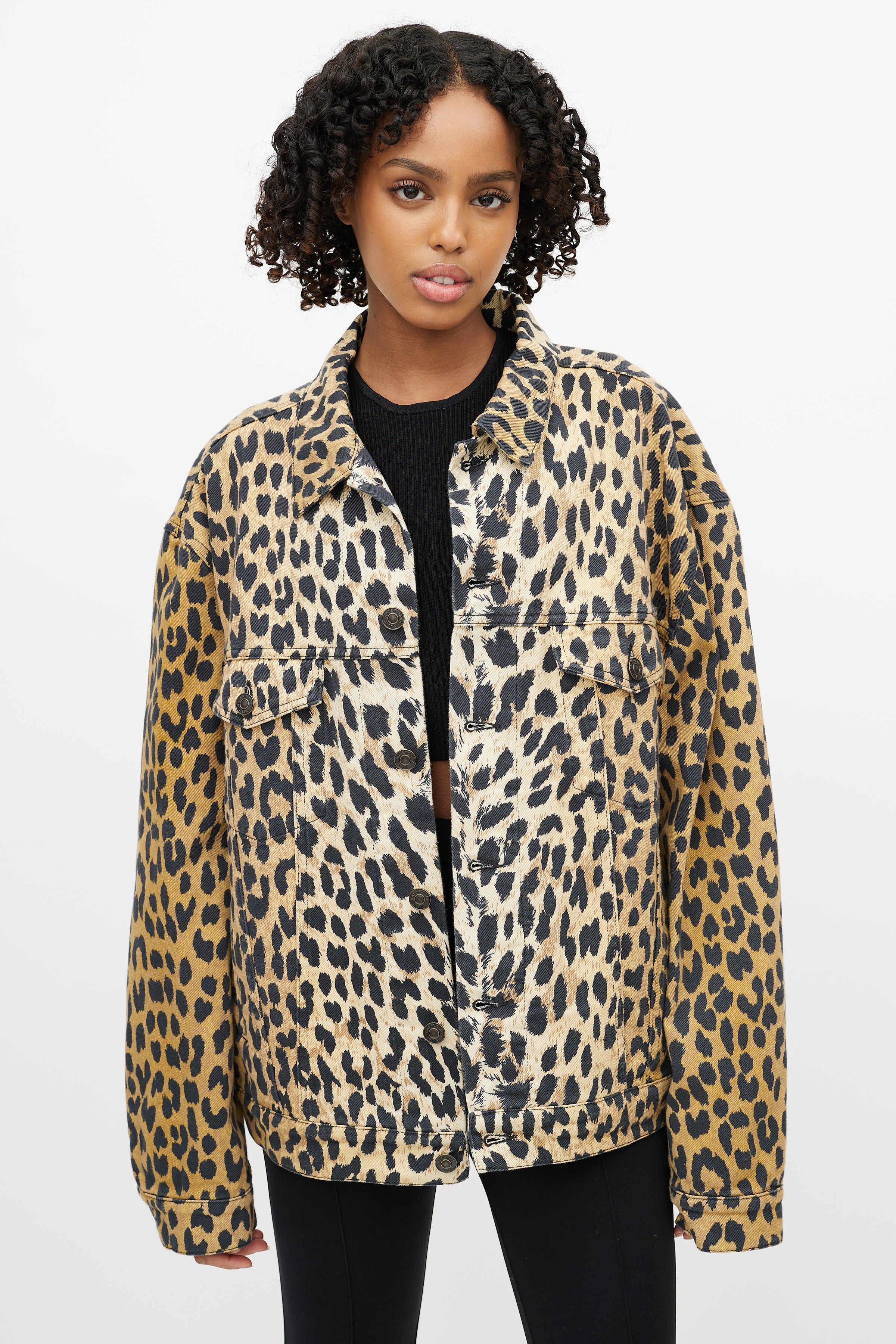 Forever Denim Jacket in Sandstorm Leopard | Wantable